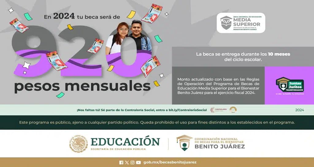 Pago de Becas Benito Juárez Nivel Medio Superior