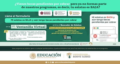 Becas Pendientes por cobrar Benito Juárez