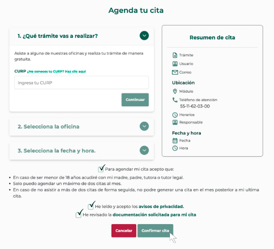 Cómo agendar en el Sistema de Citas de Becas Benito Juárez
